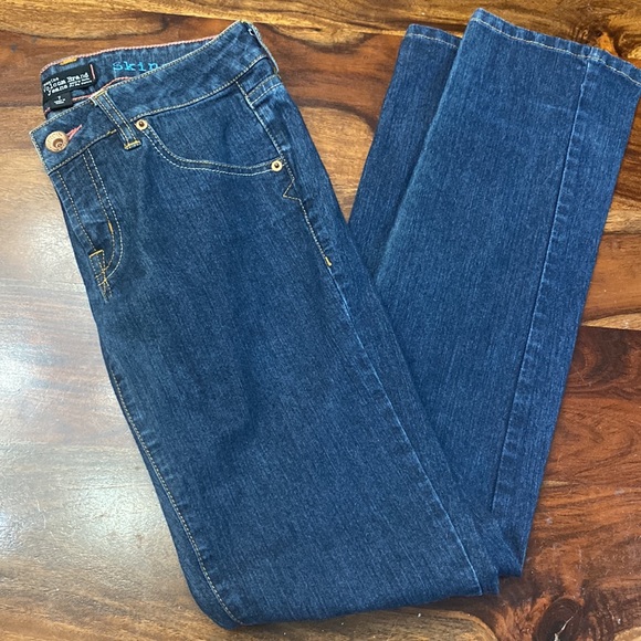 Volcom Dark Wash Reilly Skinny Jeans - Picture 4 of 8